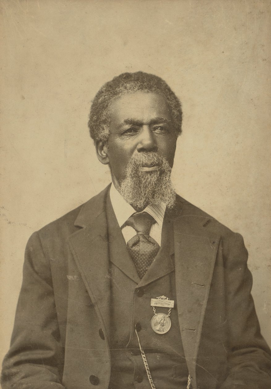 Retrato em cartão do gabinete de Thomas Mundy Peterson, 1884. de William R. Tobias
