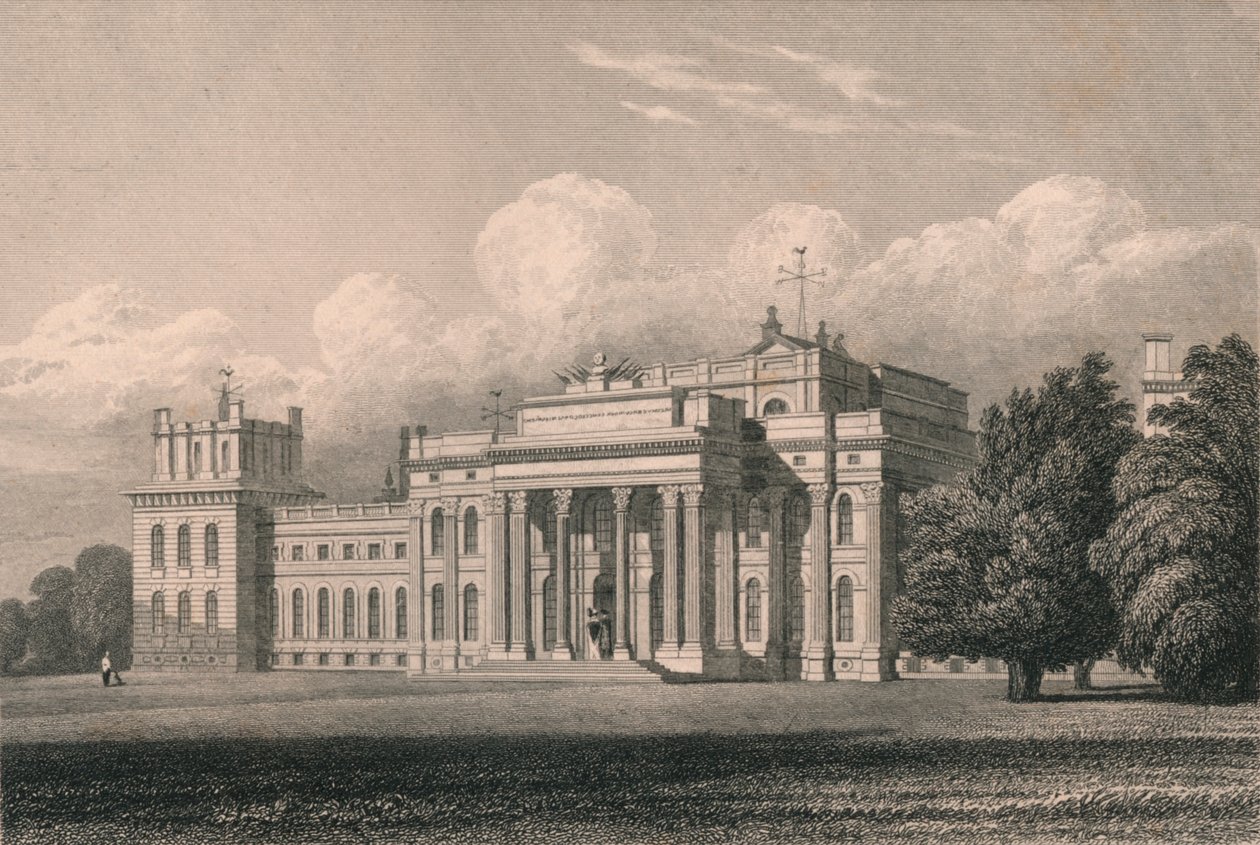 Blenheim, vista do sudeste, Oxfordshire, 1831. de William Radclyffe
