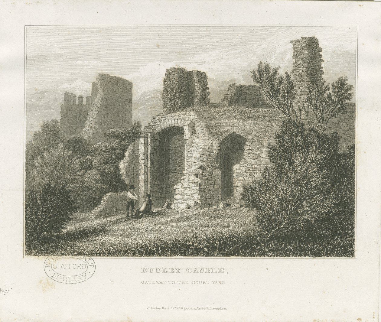 Dudley Castle - The Keep: engraving, nd [c1831] (imprimir) de William Radclyffe