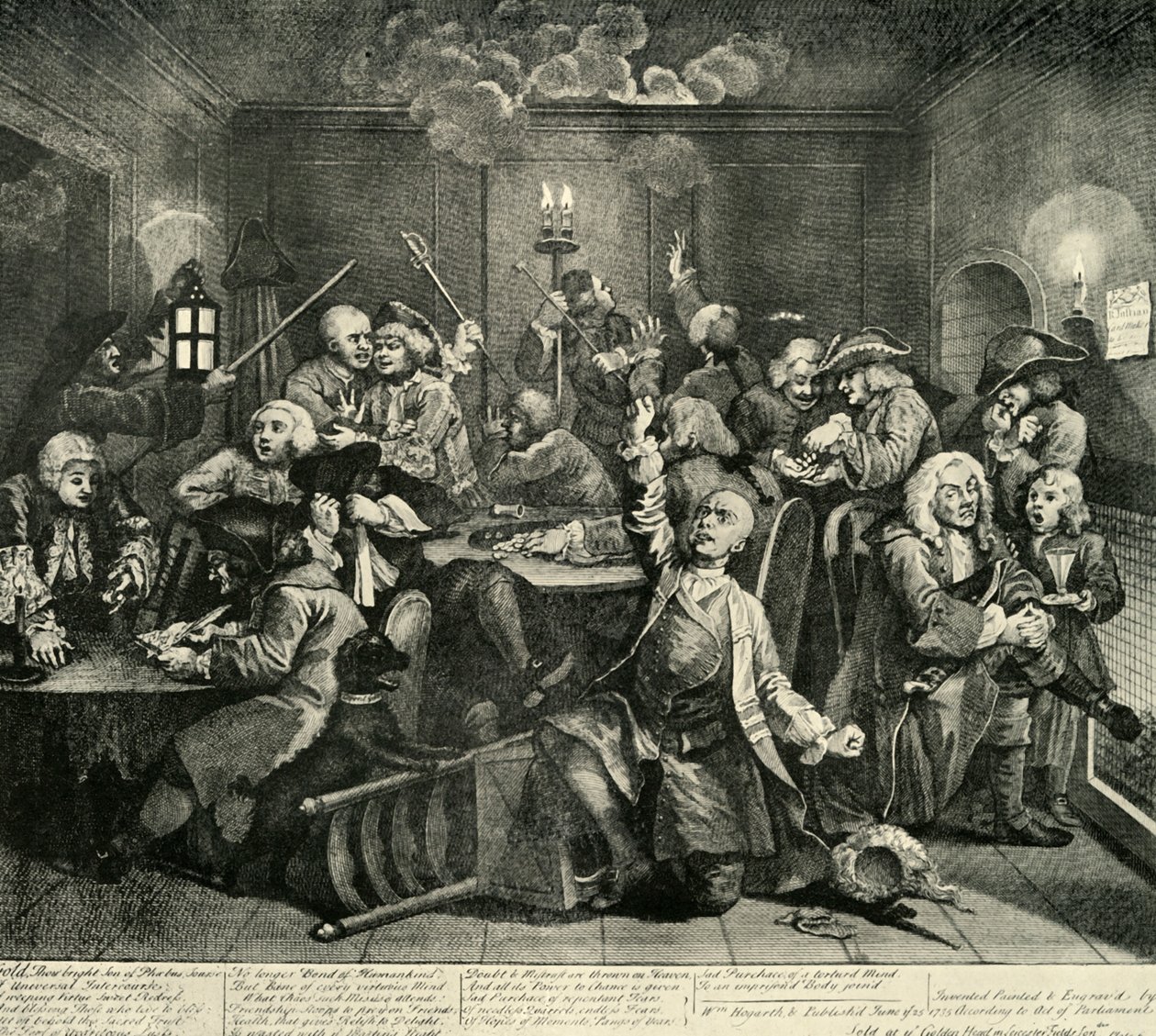 Jogando no Whites Club, 1734, 1925. de William Radclyffe