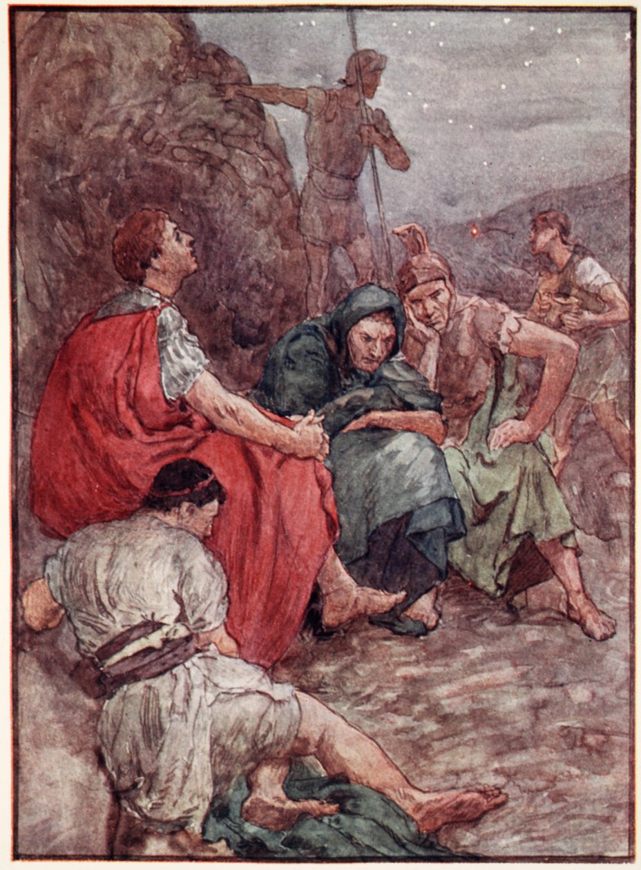 Brutus e seus companheiros após a Batalha de Filipos, ilustração de 