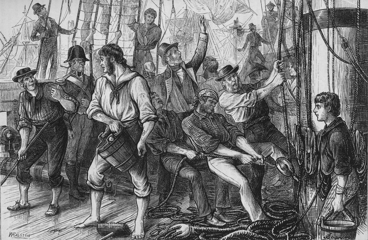 Lord Howes Victory - O Glorioso Primeiro de Junho, c1880 de William Ralston