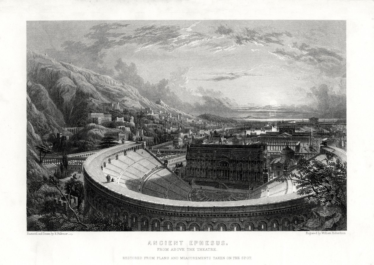 Éfeso antigo, Turquia, 1887 de William Richardson