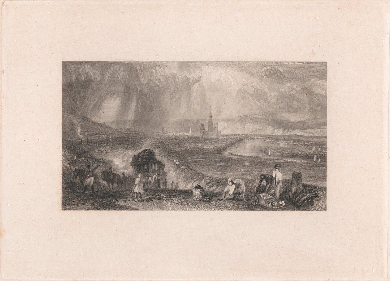 Vista Distante de Rouen de William Richardson