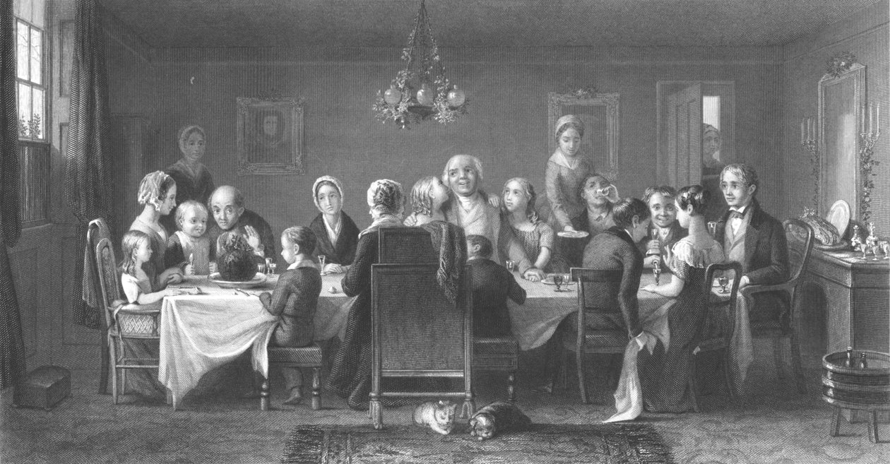 "O Pudim de Natal", c1860s de William Ridgway