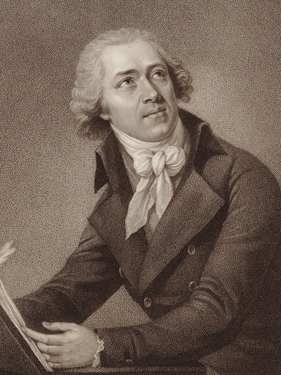 Retrato do compositor Leopold Kozeluch 1747-1818, 1797. de William Ridley