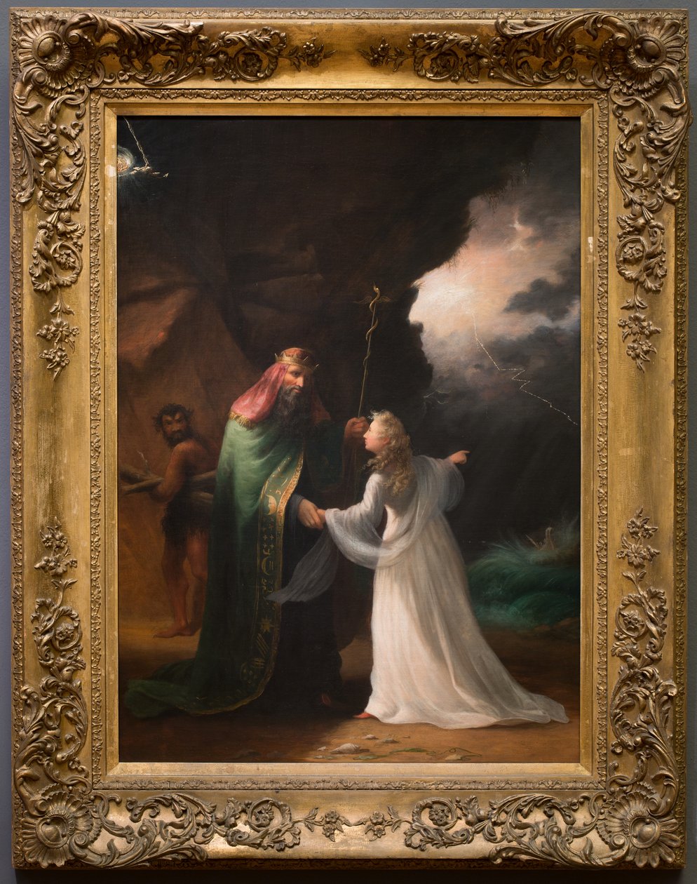 Cena da Tempestade, c.1850 (óleo sobre tela) de William Rimmer
