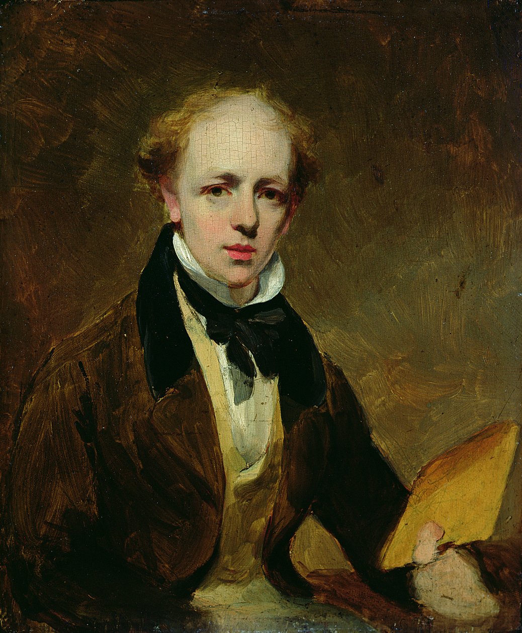 Auto-retrato (óleo no painel) de William Robinson