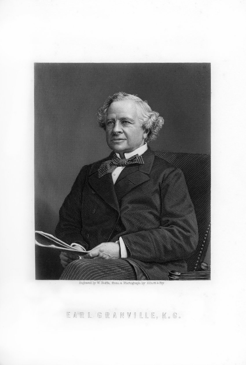 Granville George Leveson-Gower, 2o Earl Granville, estadista liberal britânico, 1893. de William Roffe