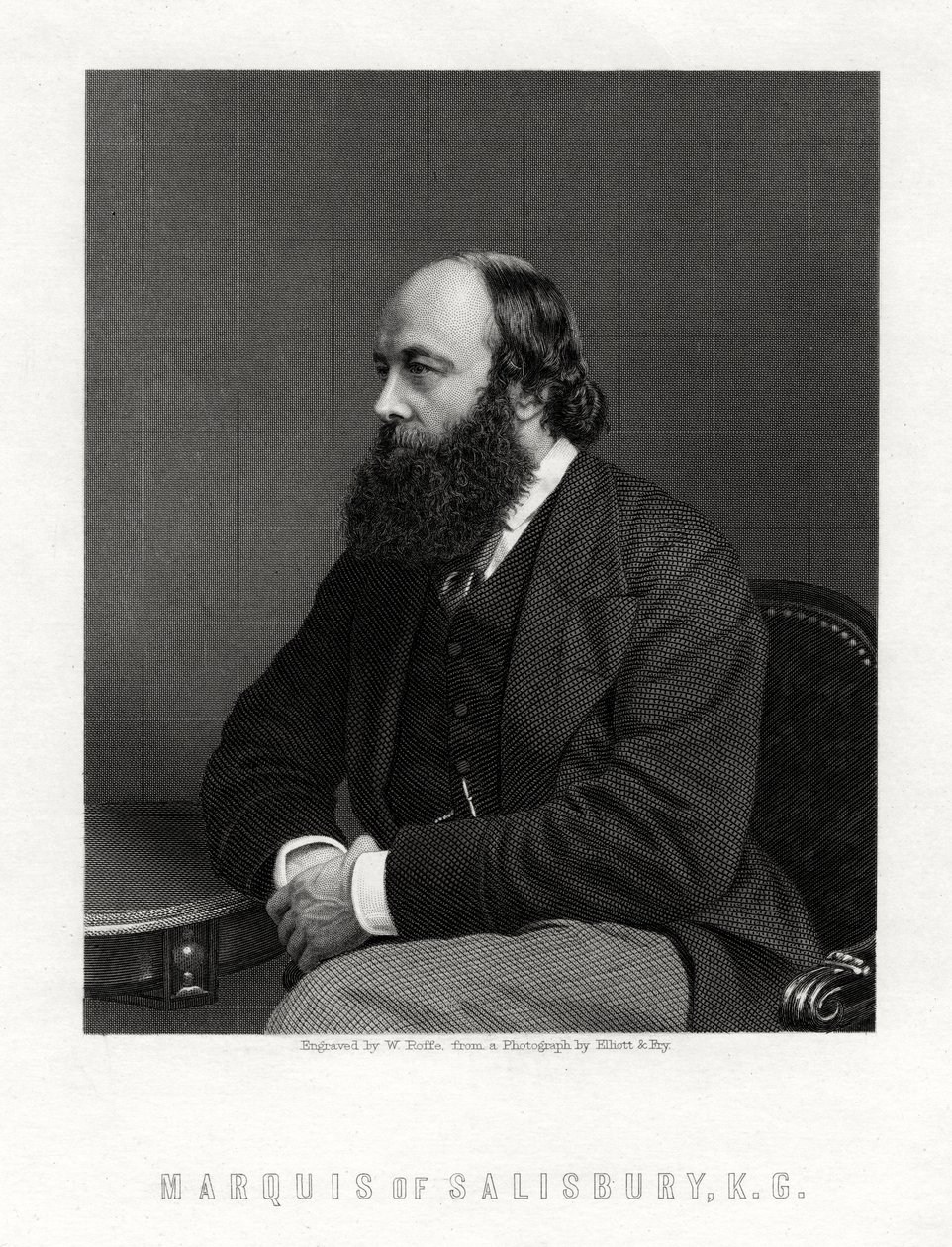 Robert Arthur Talbot Gascoyne-Cecil, terceiro marquês de Salisbury, estadista britânico, século XIX de William Roffe