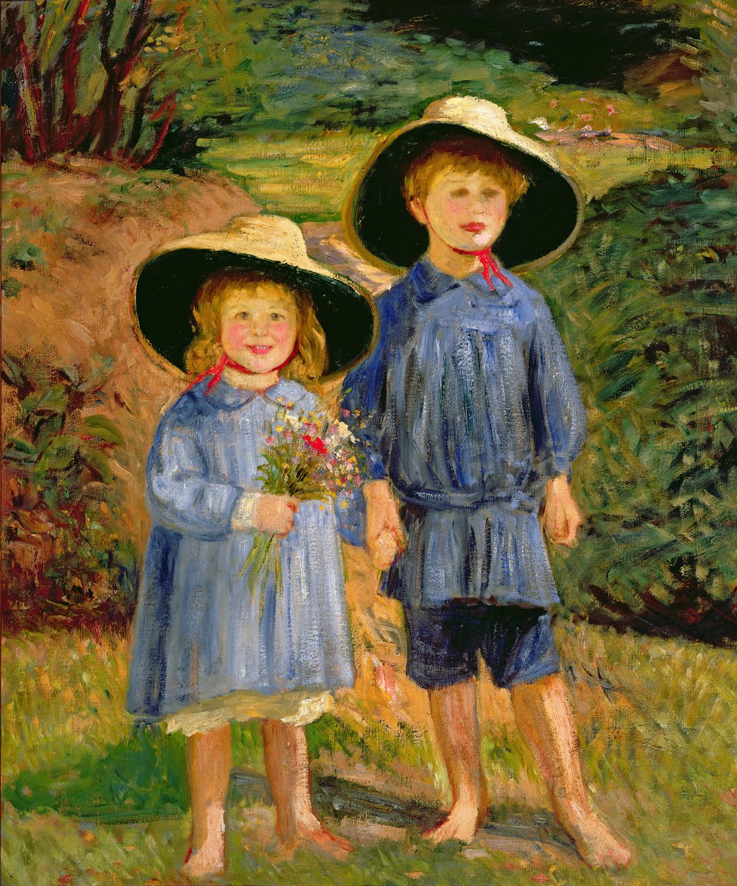 Bebés na Madeira (óleo sobre tela) de William Rothenstein