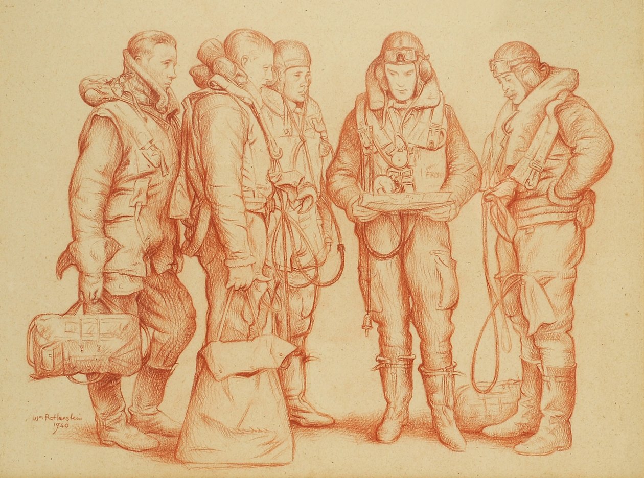 Tripulação de Whitley Bomber de William Rothenstein
