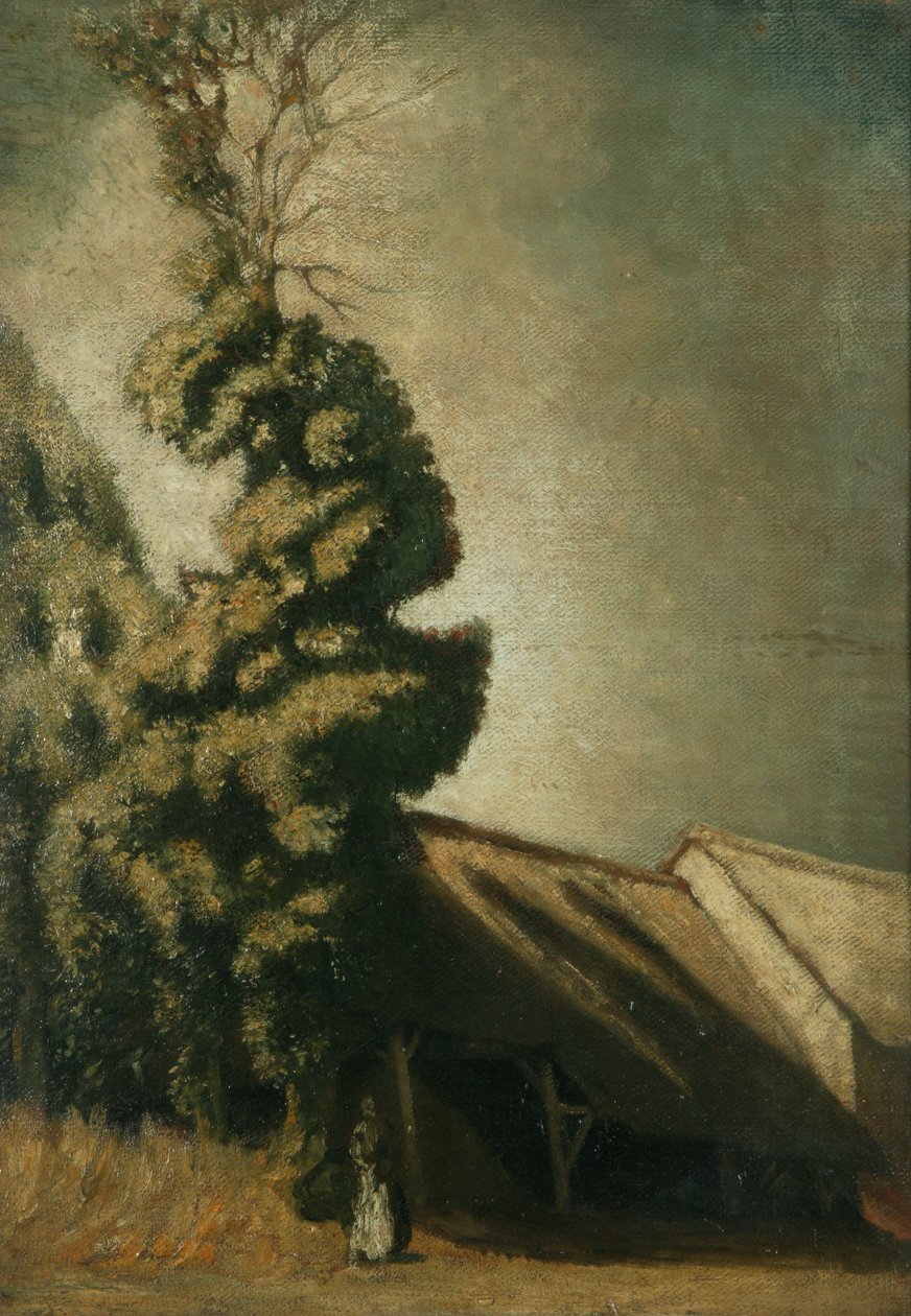 Le Grand If Vert, c.1900 (óleo sobre tela) de William Rothenstein