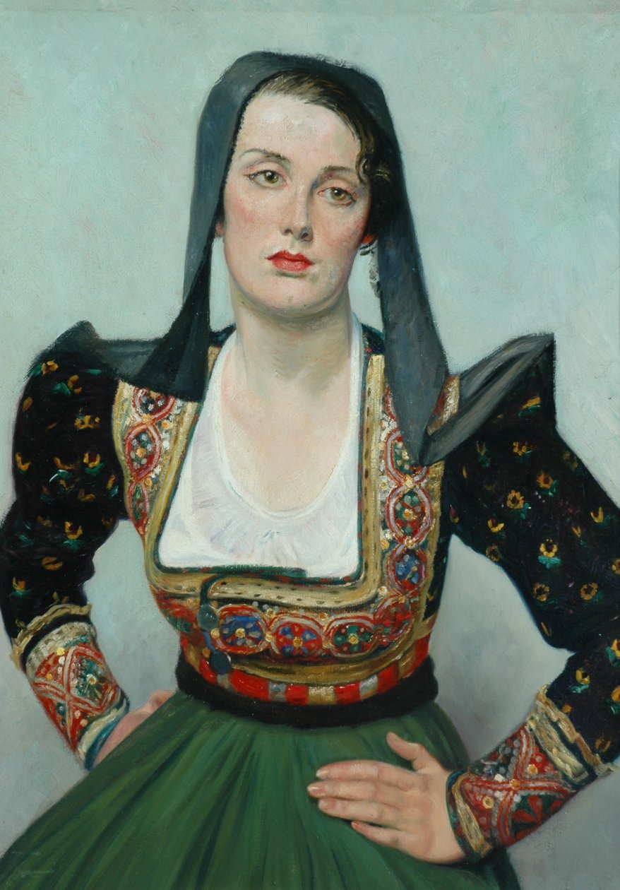 Miss Grant (óleo sobre tela) de William Rothenstein