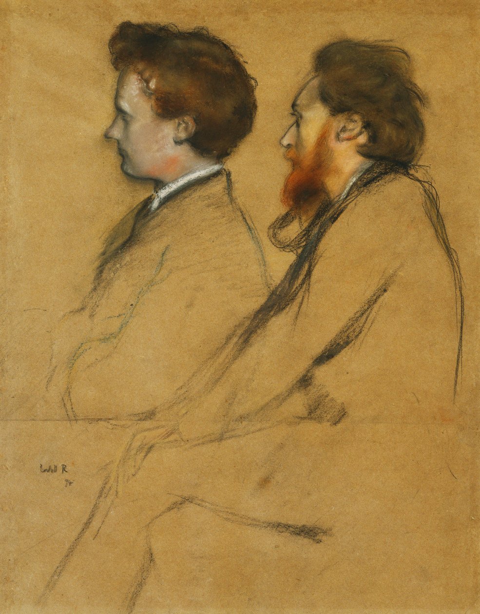 Sr Charles Ricketts e Sr Charles Hazlewood Shannon de William Rothenstein