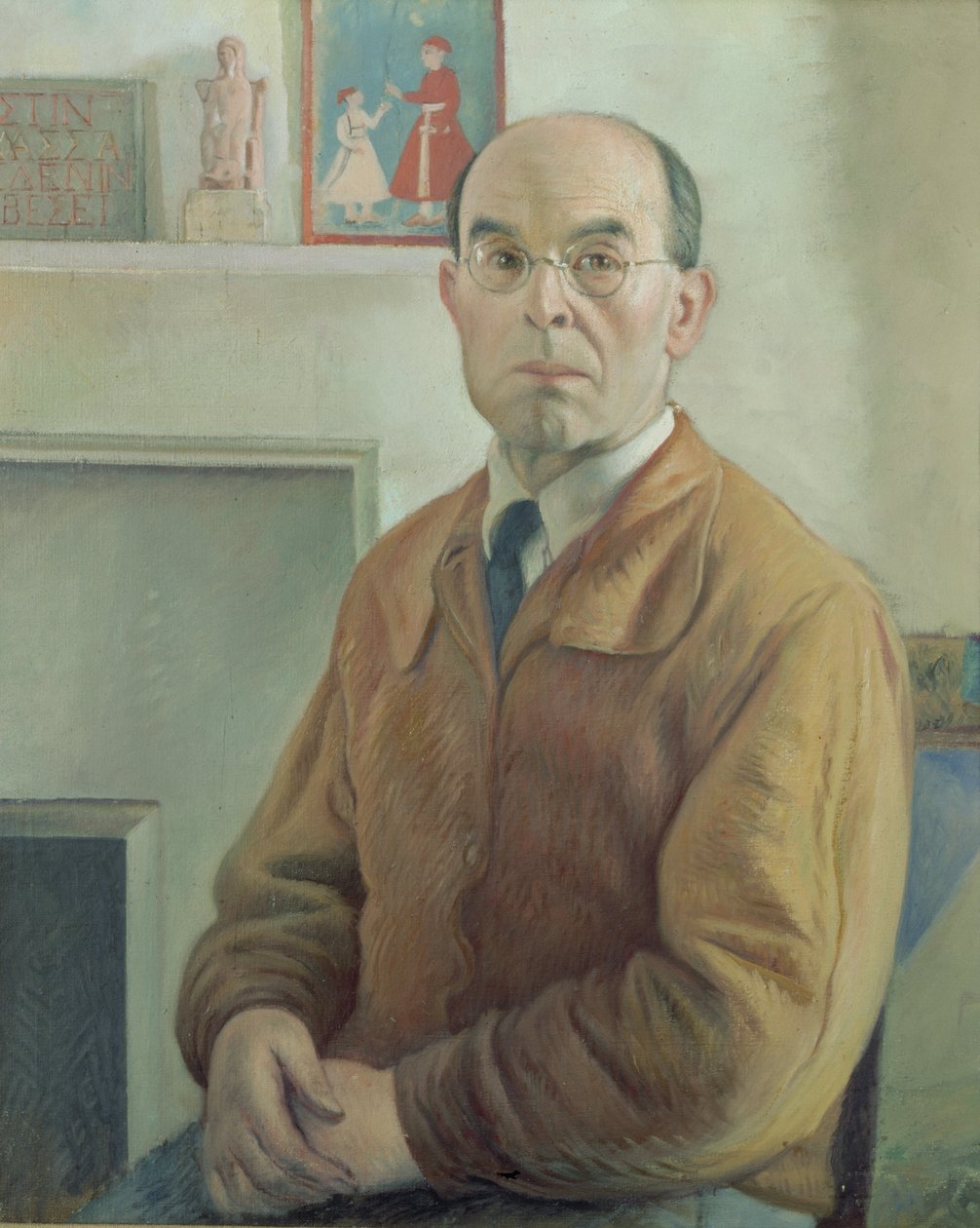 Auto-retrato (óleo sobre tela) de William Rothenstein