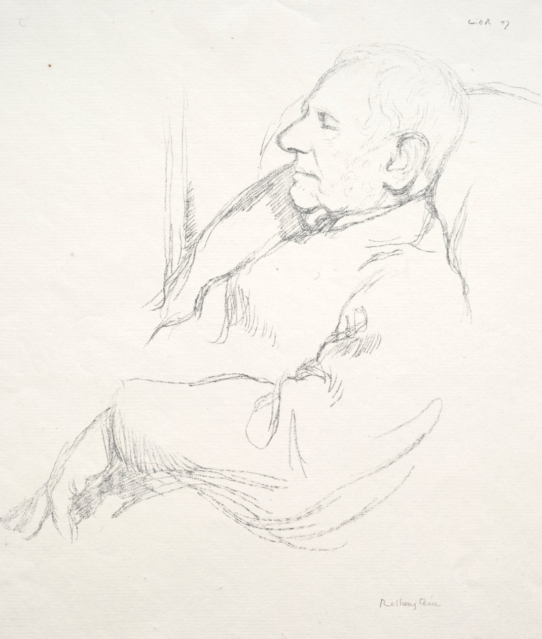 Sir Francis Seymour Haden dormindo de William Rothenstein