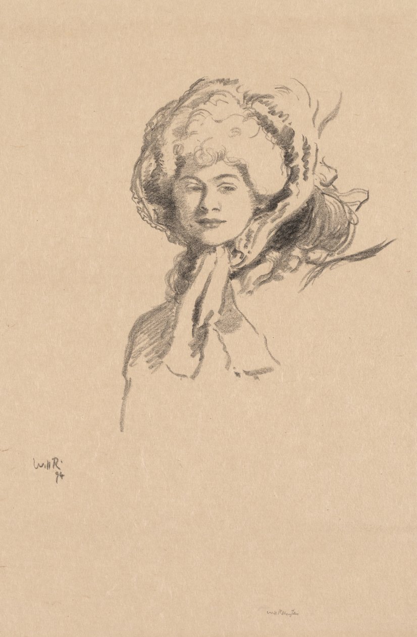 O Millamant ou Bonnet e Pó de William Rothenstein