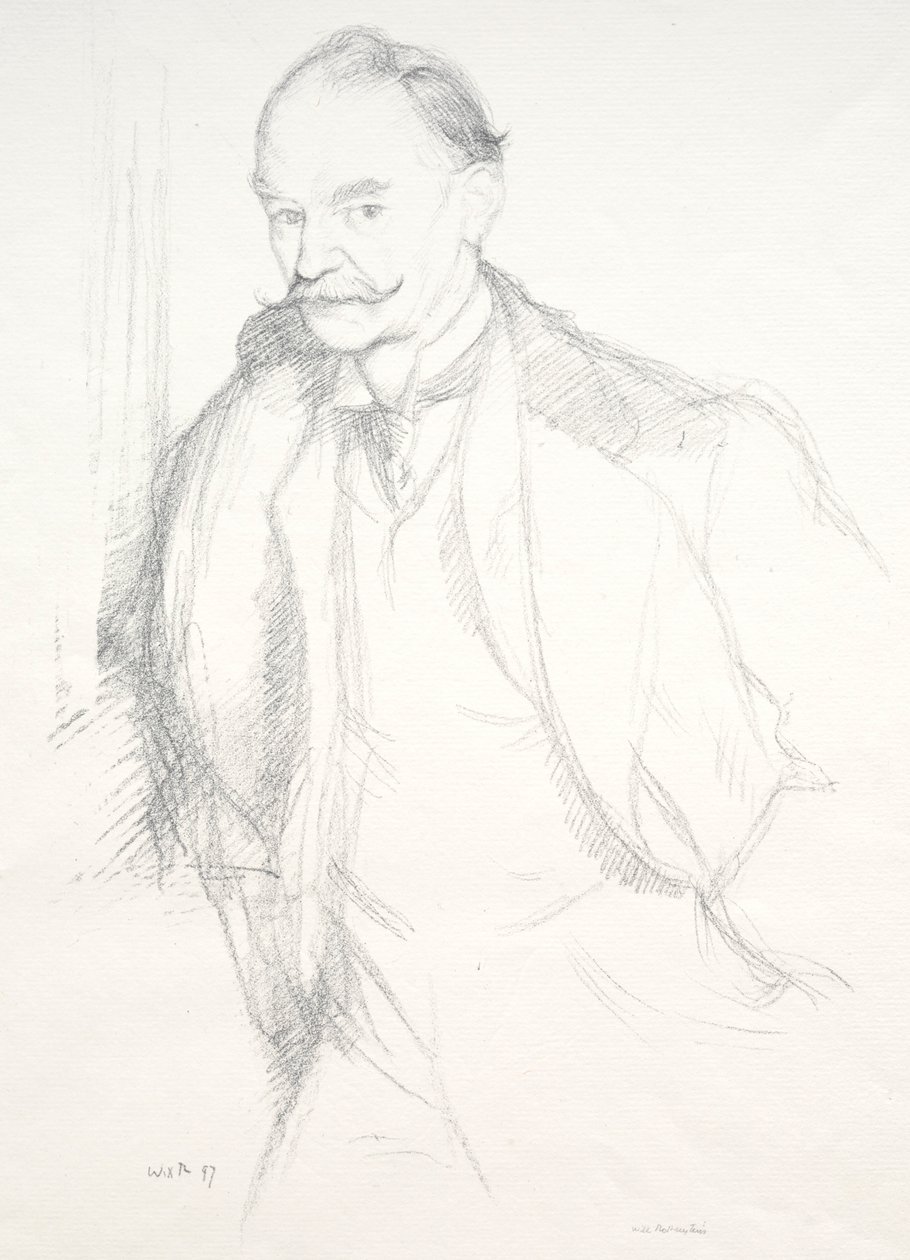 Thomas Hardy, 1897. de William Rothenstein