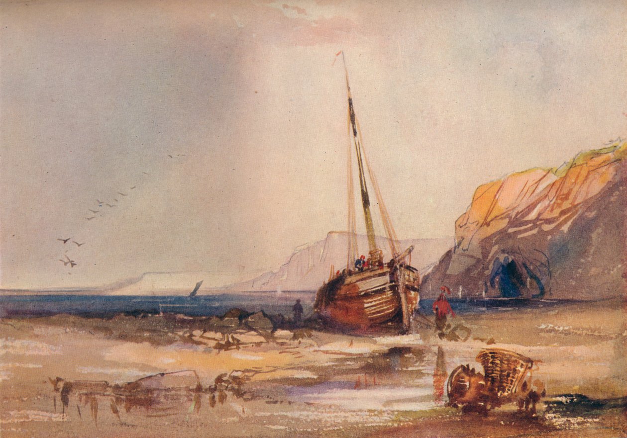 Cena de praia, c1840 de William Roxby Beverley