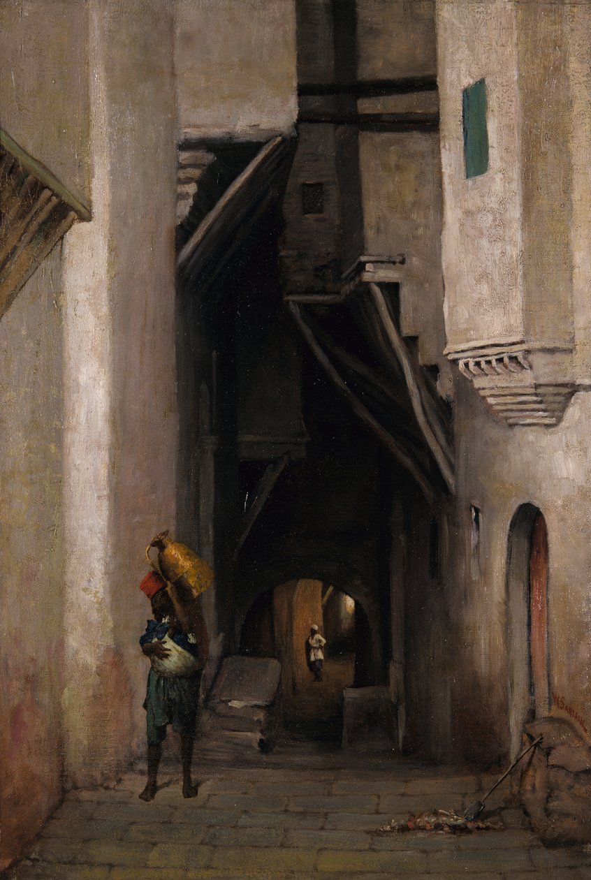 Transportador de água argelino, depois de 1874. de William Sartain