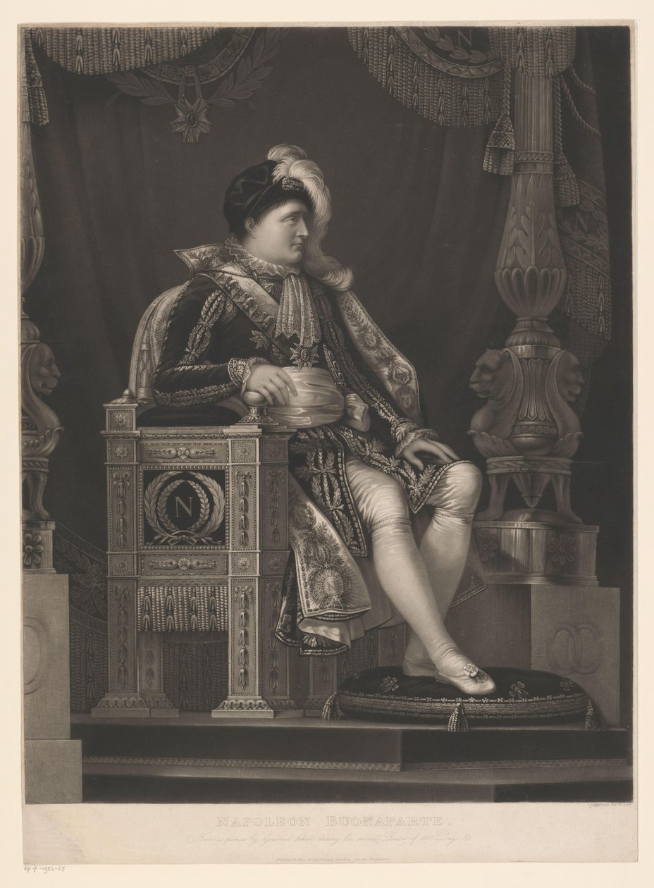 Portret de Napoleão Bonaparte Napoleão Buonaparte (título no objeto) de William Say
