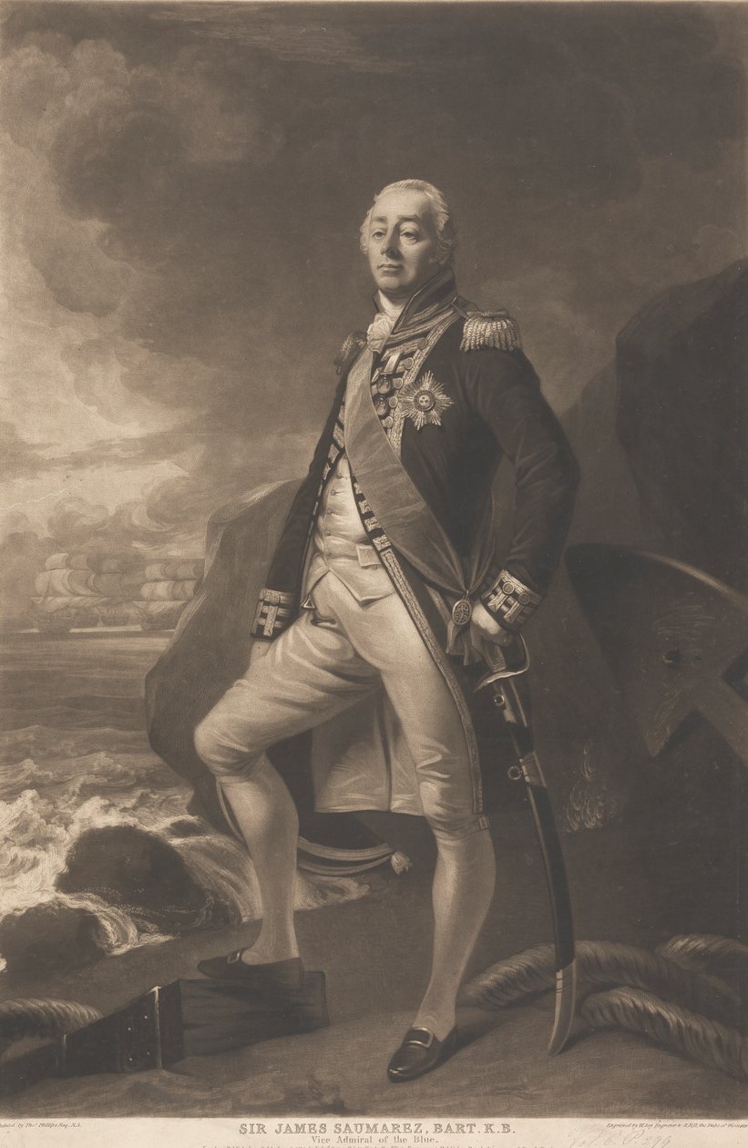 Sir James Saumarez, 1º Barão de Saumarez de William Say