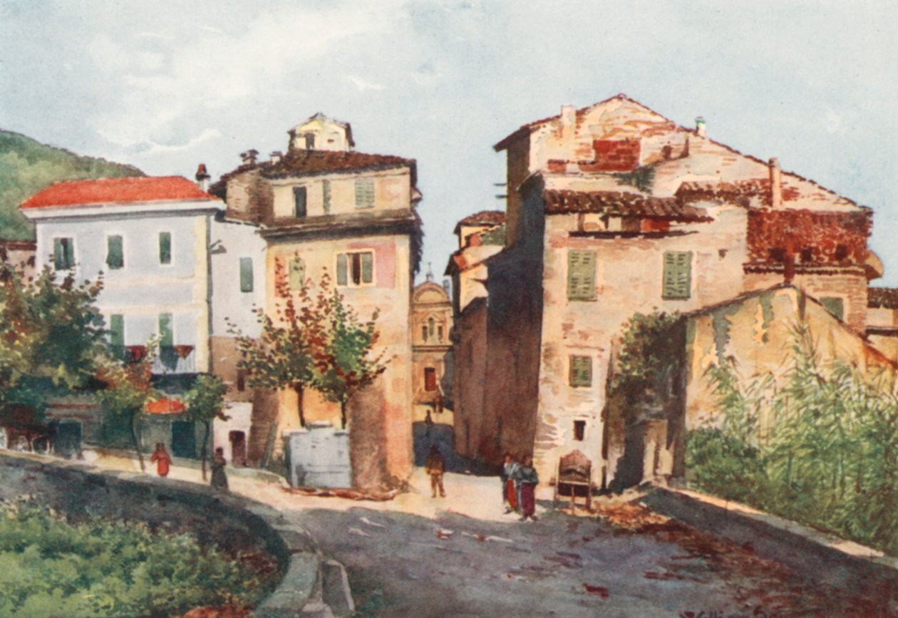 Entrada de Camporosso, Oeste (litografia a cores) de William Scott