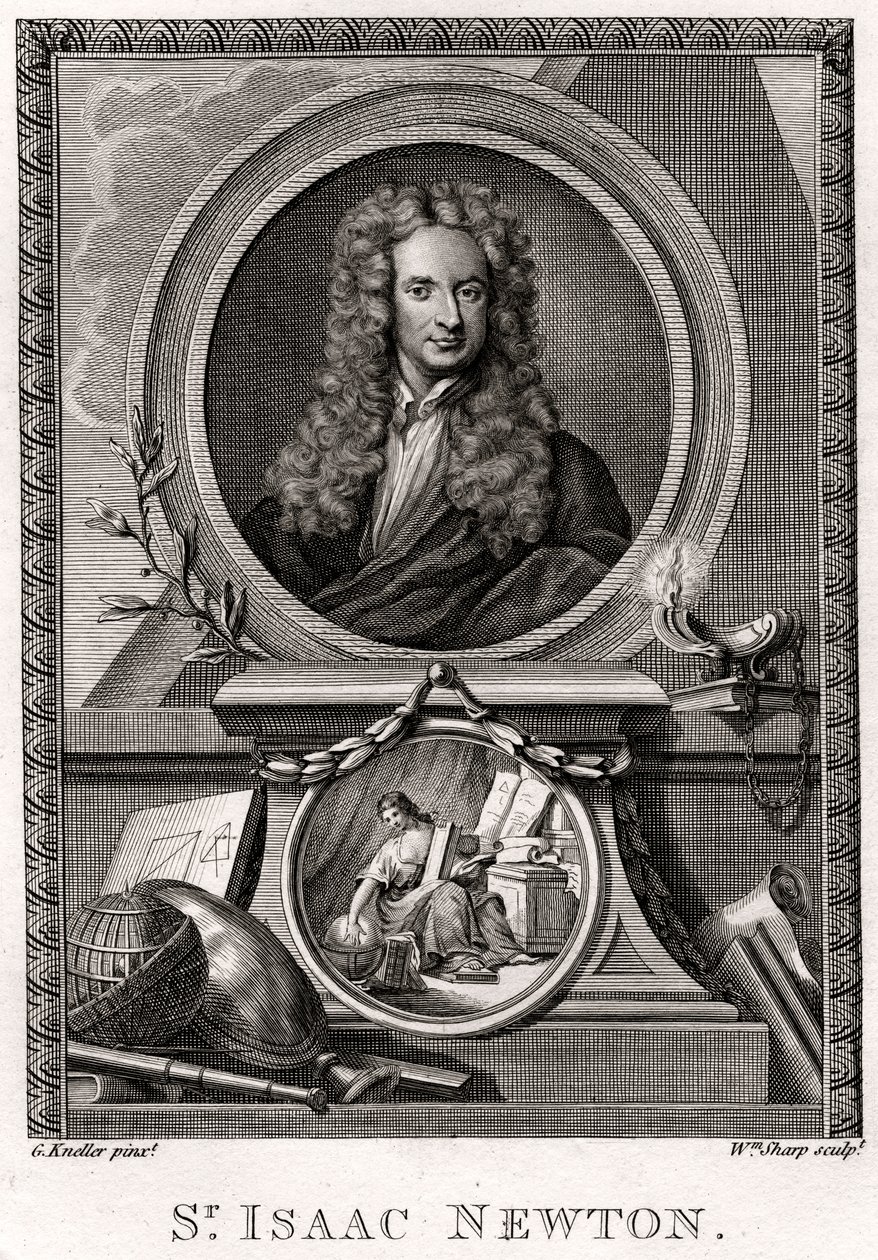 Sir Isaac Newton, 1774 de William Sharp