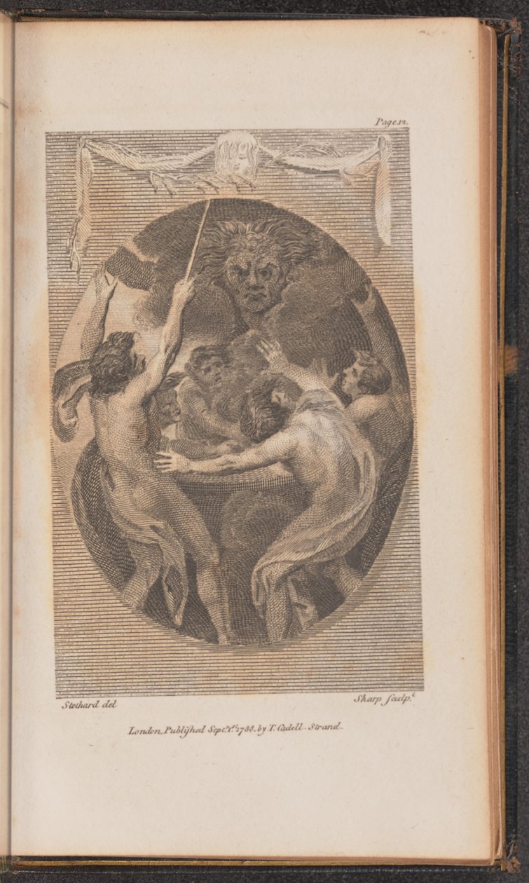 Ilustração para Canto I de William Sharp after Thomas Stothard