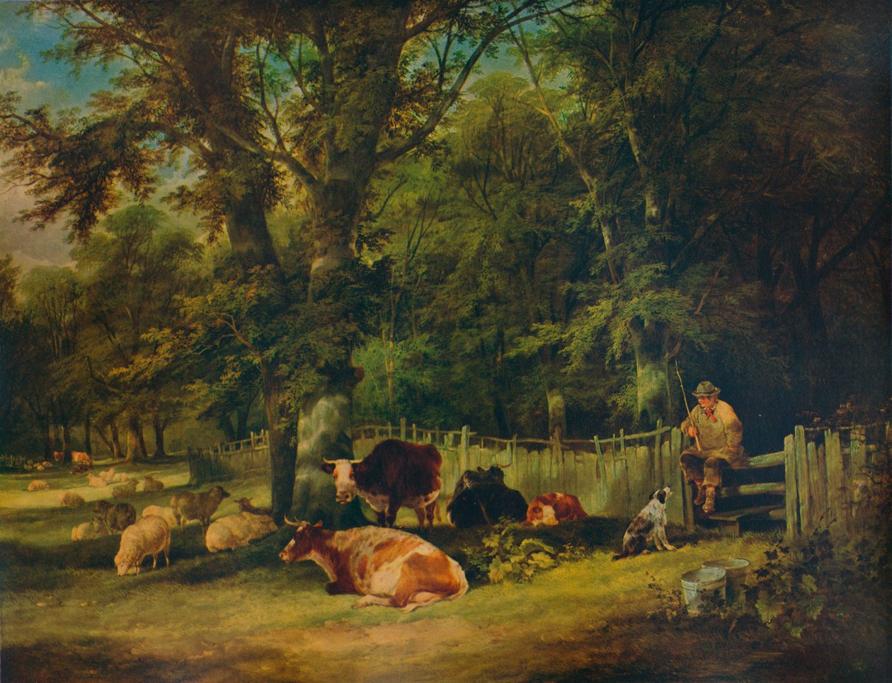 Um canto obscuro, 1840 de William Shayer