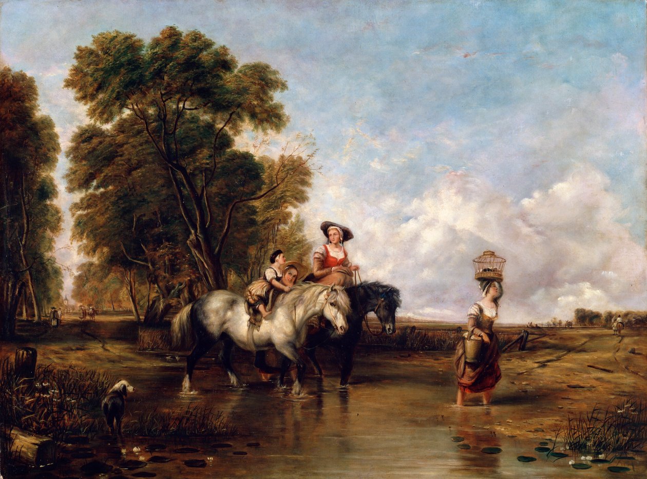 Através de um Ford, do século XIX de William Shayer
