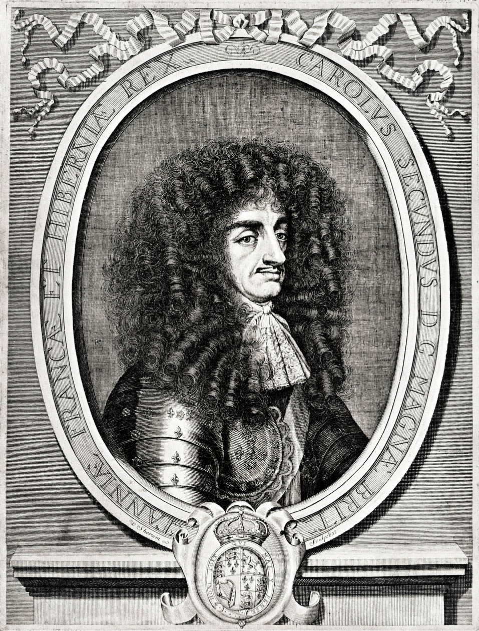 Carlos II, rei da Grã-Bretanha e Irlanda, século XIX de William Sherwin