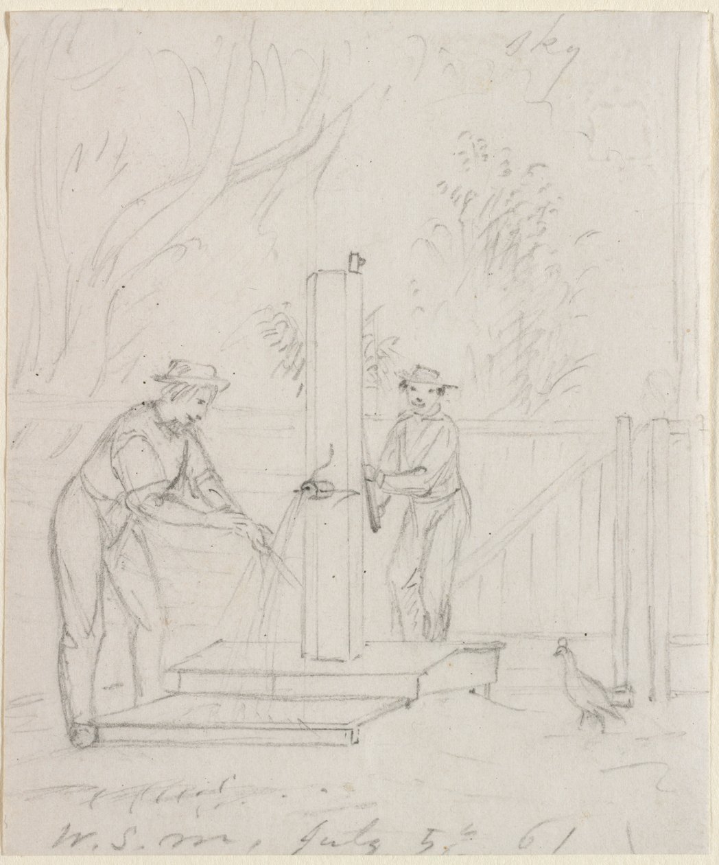 Na bomba, 1861. de William Sidney Mount
