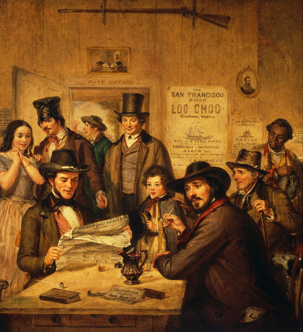 Notícias da Califórnia de William Sidney Mount