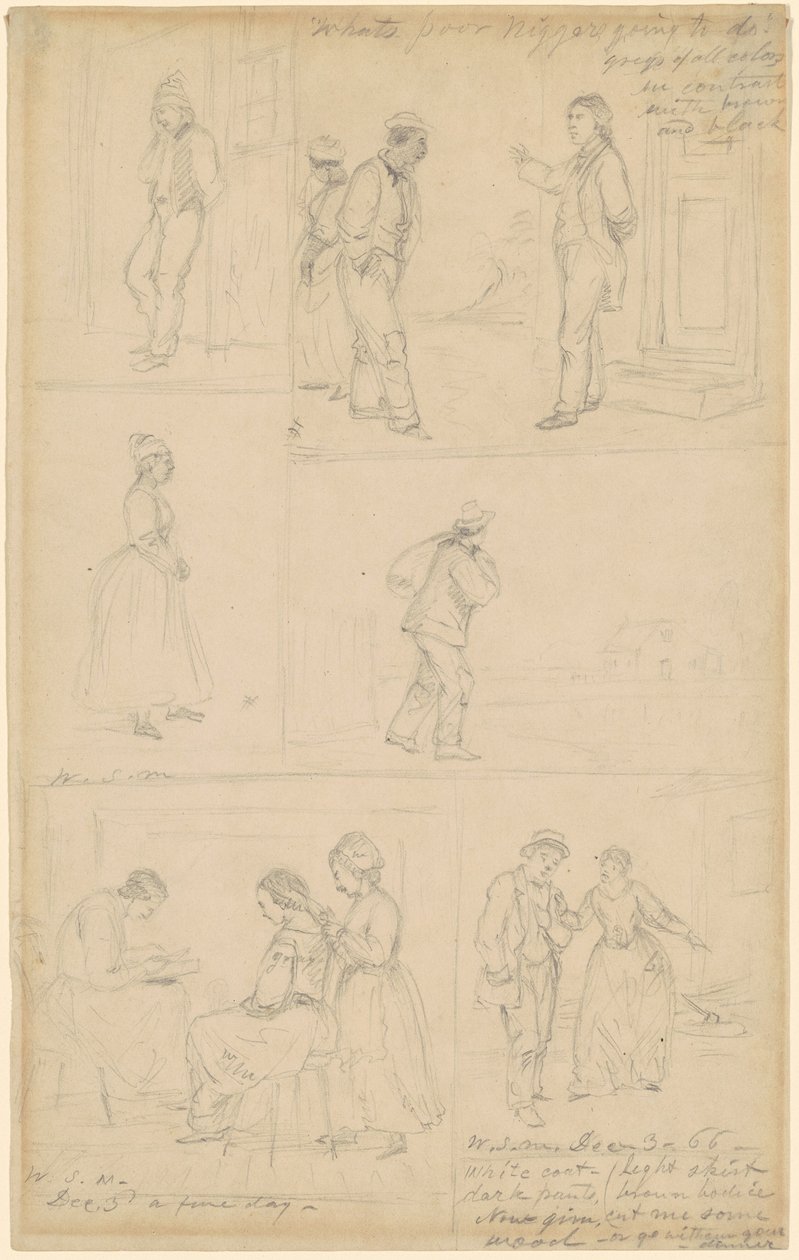 Estudos de Grupos Figurais de William Sidney Mount