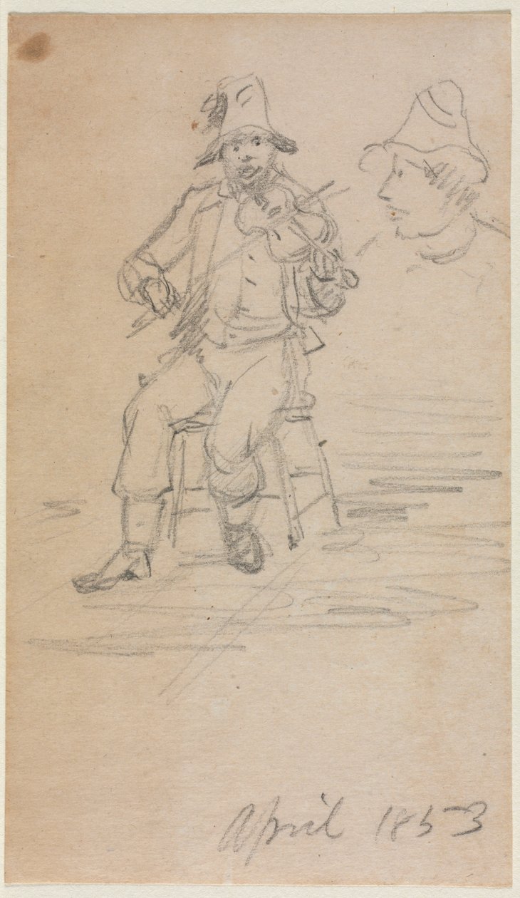 O Mendigo Violinista, 1853. de William Sidney Mount