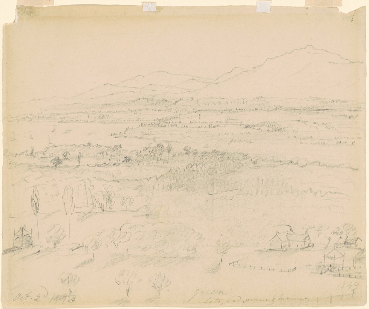 Vale com rio e montanhas de William Sidney Mount