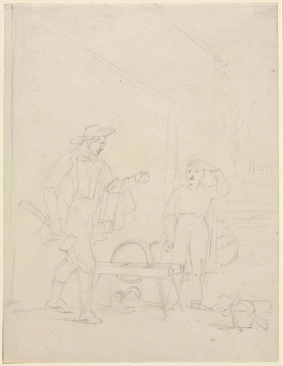 Wholl Gire a pedra de amolar, c. 1850 de William Sidney Mount