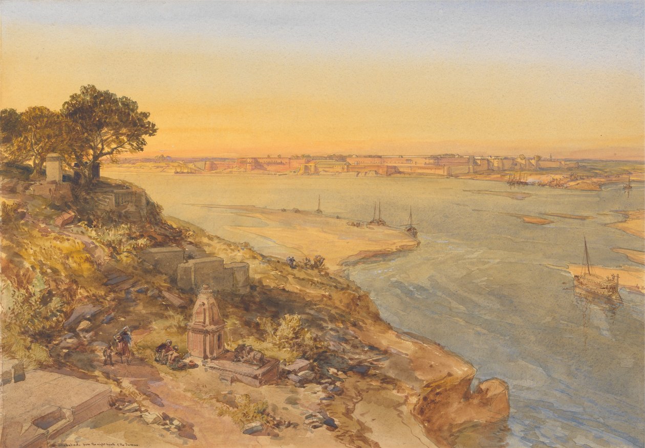 Allahabad, do Banco Direito do Jumna de William Simpson