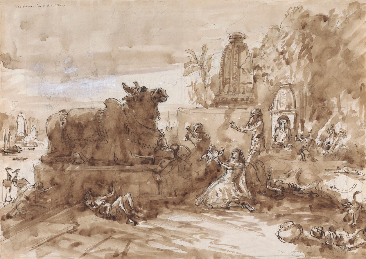 Fome na Índia de William Simpson