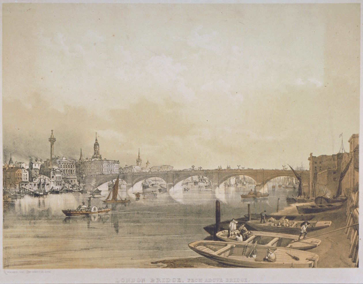 Ponte de Londres, 1852 de William Simpson