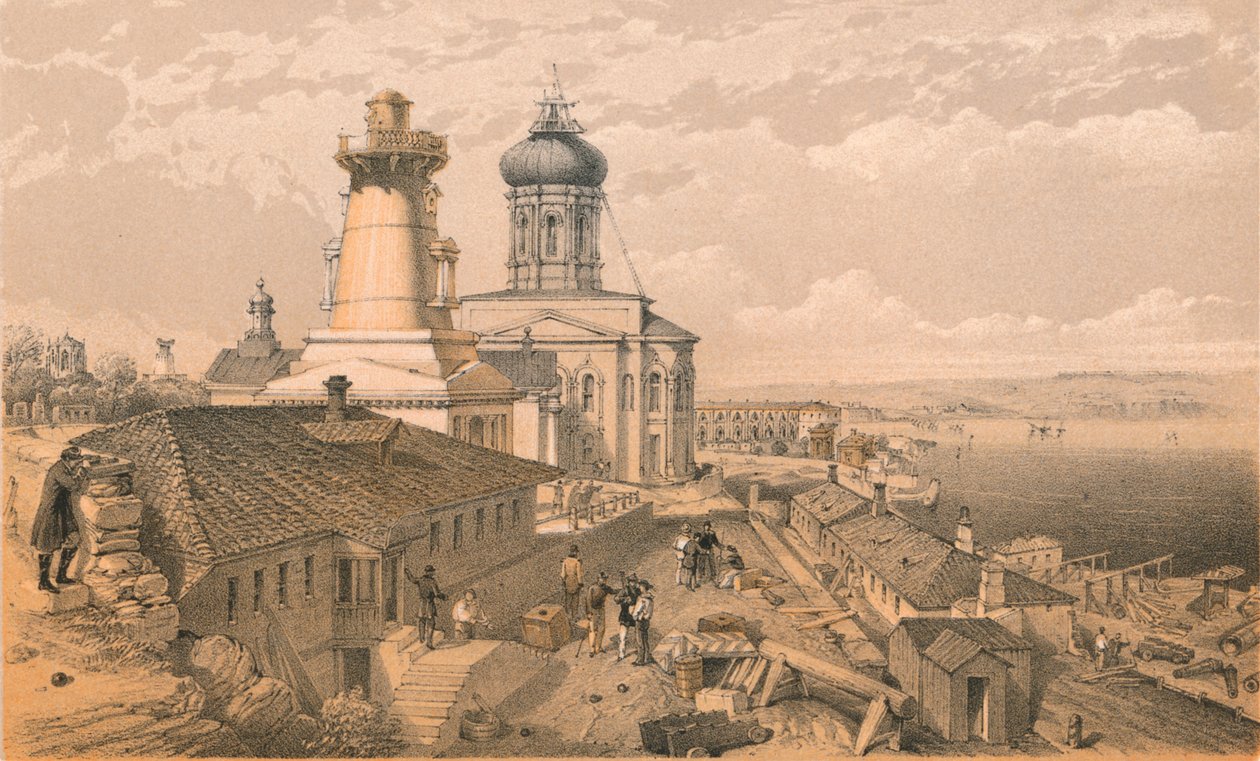 O Almirantado, Sebastopol, 1856 de William Crimea Simpson
