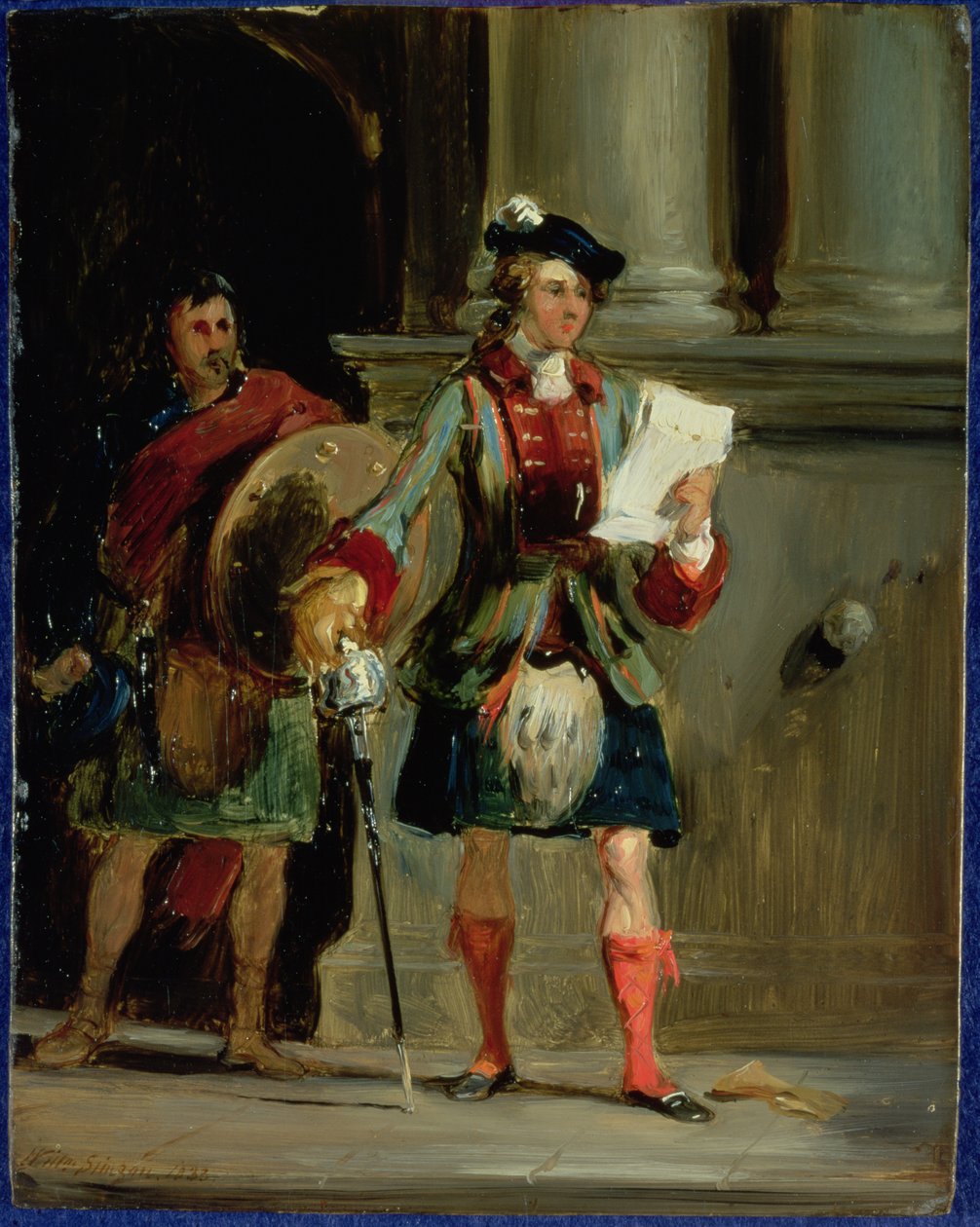 Príncipe Charlie em Holyrood, 1833 de William Simson