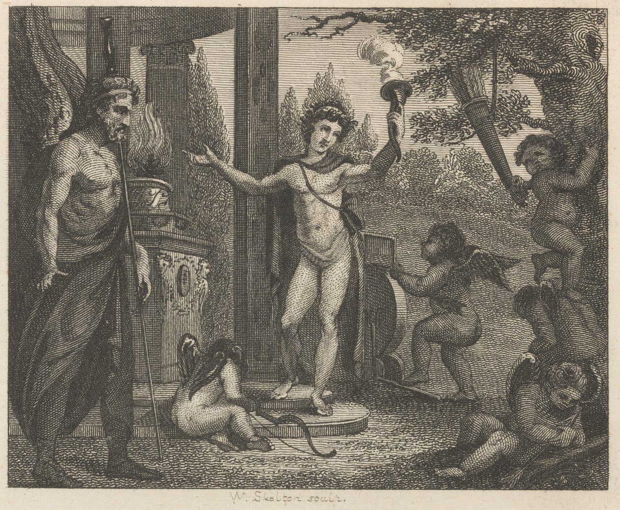 Cupido, Hímen, e Plutus de William Skelton
