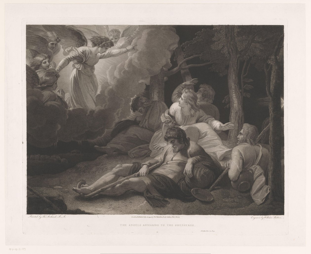 Verkondiging aan de herders
Os Anjos que Aparecem aos Pastores (título sobre o objecto) de William Skelton