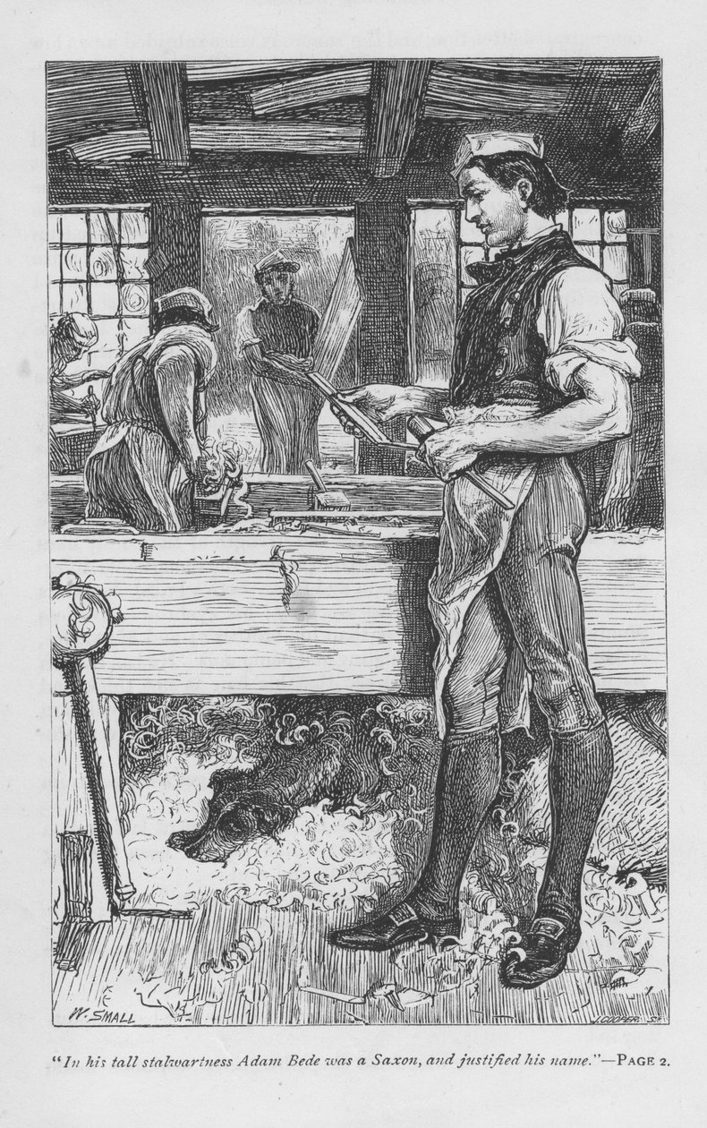 Cena de Adam Bede por George Eliot, c1885 de William Small