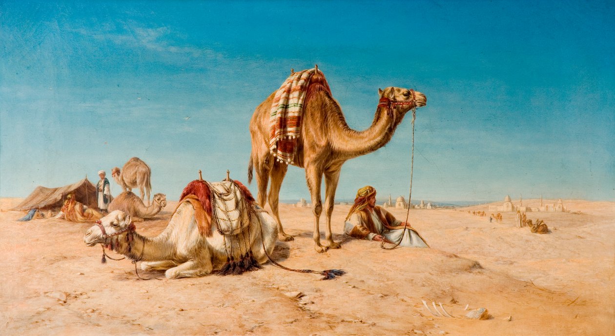Uma parada no deserto, 1867 de William Snr. Luker