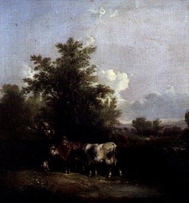 Paisagem com Gado de William Snr. Shayer