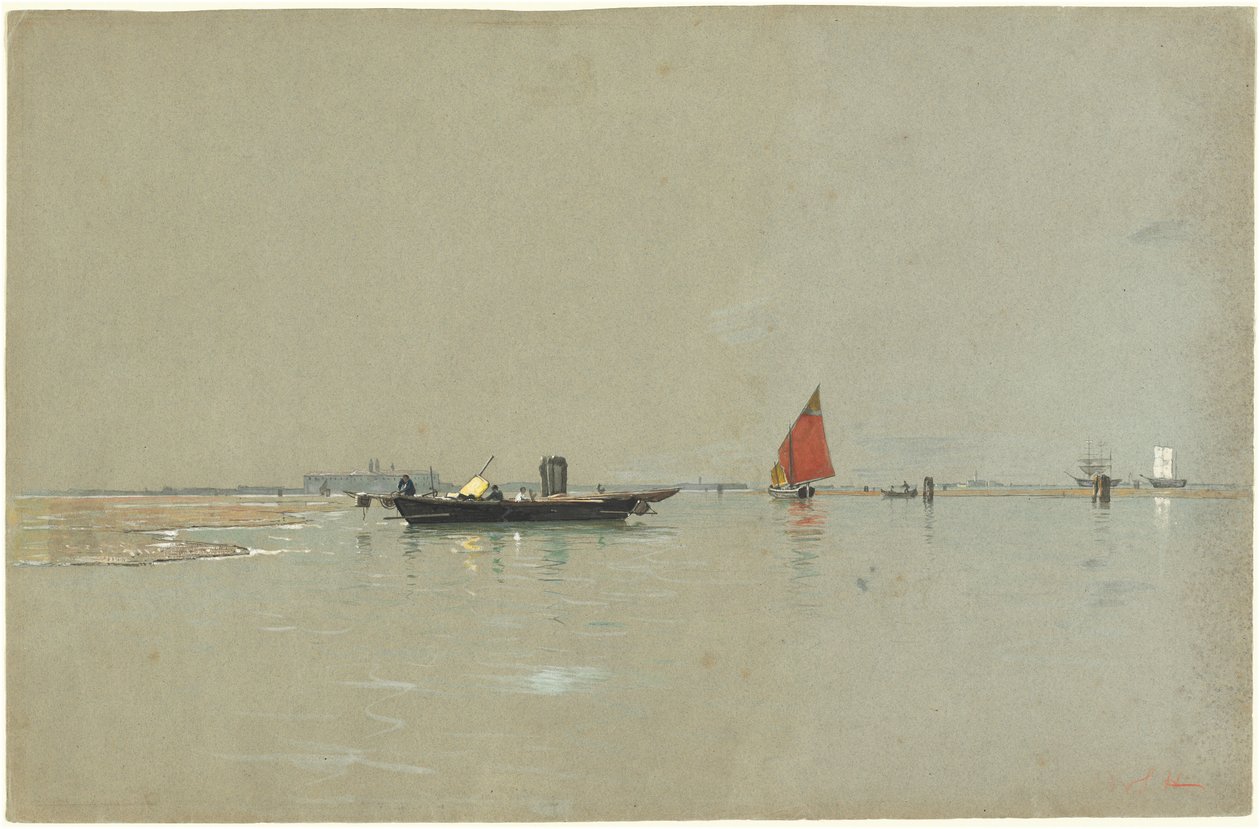 Uma lagoa veneziana de William Stanley Haseltine
